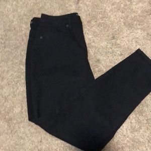 Black 4 button pants